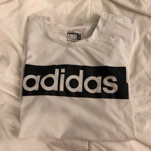 adidas white t-shirt